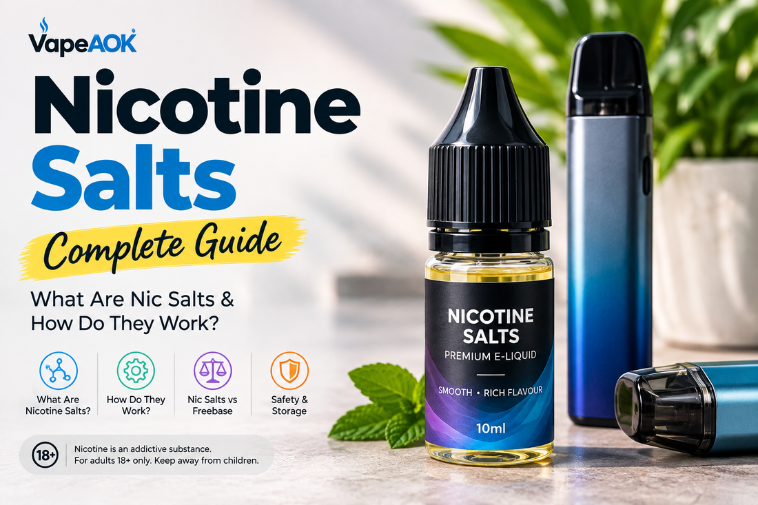 Nicotine salts guide explaining nic salt e-liquid