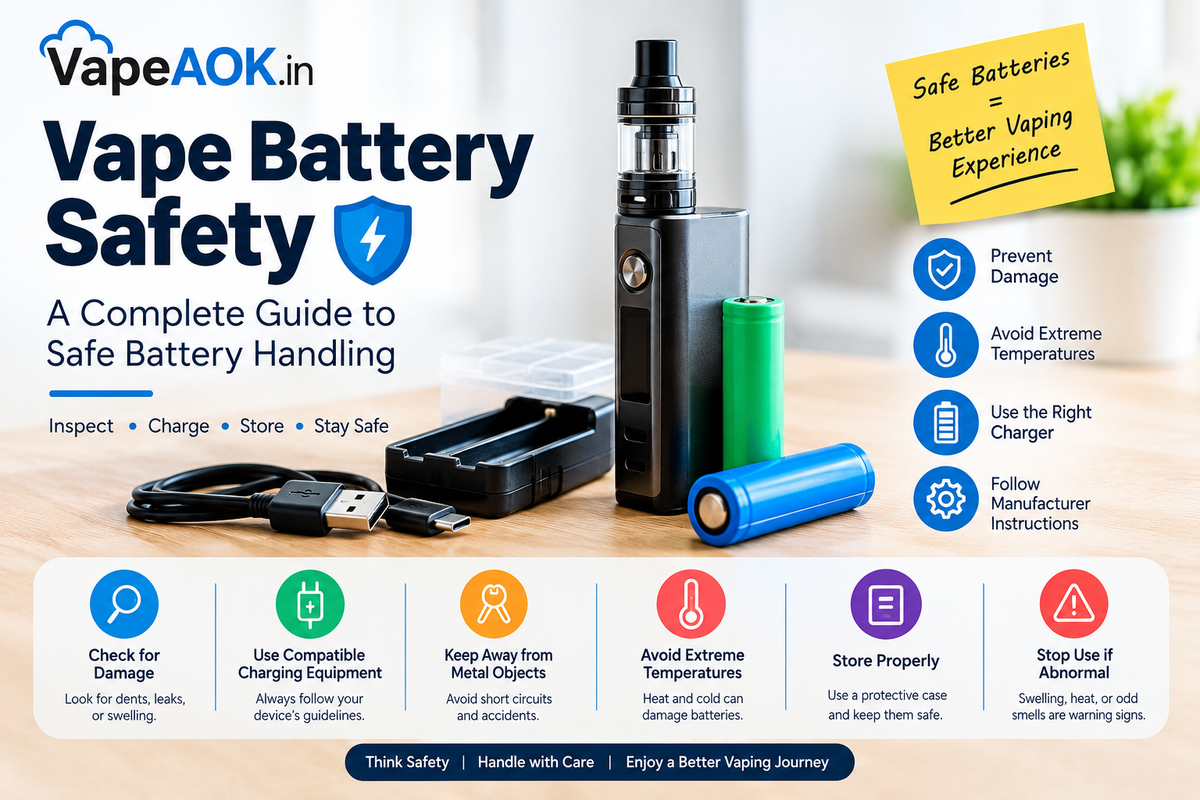 Vape Battery Safety: Complete Guide to Safe Battery Handling