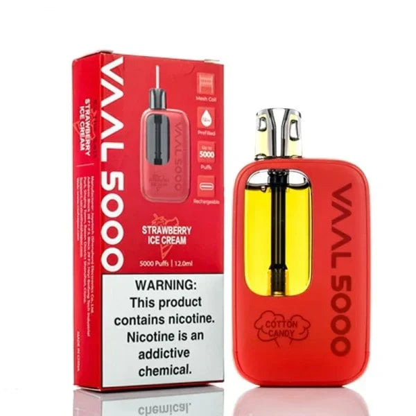 VAAL 5000 Strawberry Ice Cream (5000 Puffs)